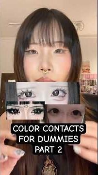[2] COLOR CONTACTS FOR DUMMIES 👹👁️ #shorts #colorcontactlenses