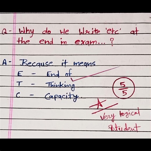 Why do we write 'etc' at the end in exam... #shorts #education #fun ‪@pageflip07‬