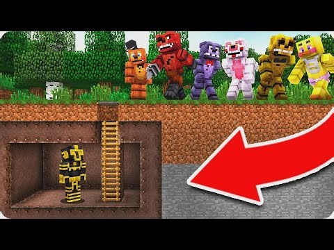 Secret Base vs. FNAF Animatronic Apocalypse in Minecraft 😱
