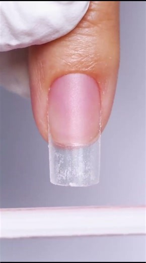 Floral Bow French Square Nails