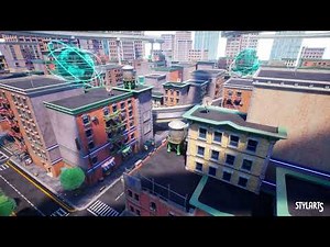 StylArts - Stylized Sci Fi Modern City - Unreal - Unity