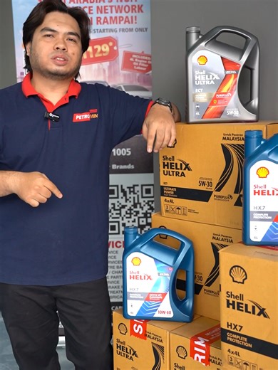 Jarak Jauh Bukan Masalah! Beri Enjin Anda Penjagaan Shell Helix 🏎️✨ ​Perjalanan balik kampung tahun ini jauh? Pastikan enjin kekal sejuk, lancar, dan bertenaga walaupun berjam-jam dalam kesesakan trafik sebelum meluncur di lebuh raya: ​🔹 RM225 | Semi Sintetik (Shell Helix HX7 10W40) – Prestasi stabil untuk pemanduan harian. ​🔹 RM255 | Semi Sintetik Premium (Shell Helix HX7 5W30) – Kelancaran ekstra, lebih jimat bahan api. ​🔹 RM365 | Fully Sintetik (Shell Helix Ultra 5W40) – Perlindungan maks