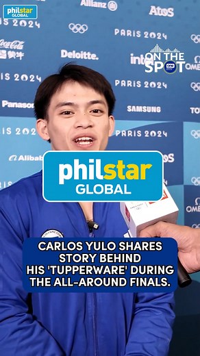 Carlos Yulo bakit may dalang tupperware sa all-around gymnastics finals sa Paris Olympics? 🎥: One Sports | Philstar.com