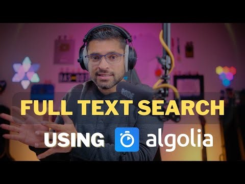 Implementing Algolia Text Search