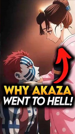 Why Akaza was sent to Hell if he's Good? Demon Slayer #demonslayer#shorts