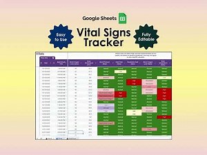 Vital Signs Tracker - Google Sheets