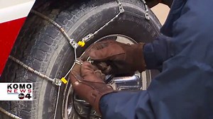 Do you know how to put on snow chains? Even if you don't have snow yet, it's better to know before you go! | KOMO News