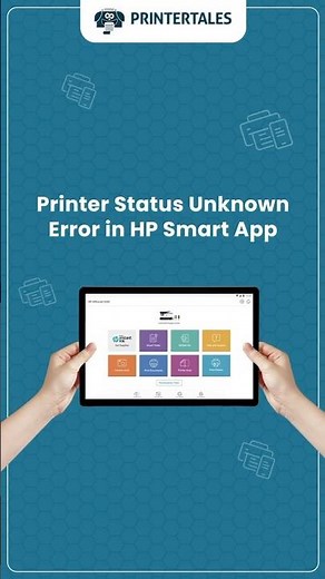 How to solve printer status unknown error in HP Smart App? #printertales #hp #printertales