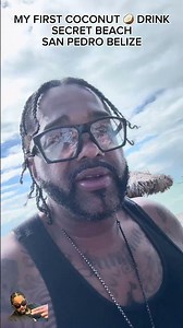 Trying Fresh Coconut for the First Time 🥥🇧🇿 Belize