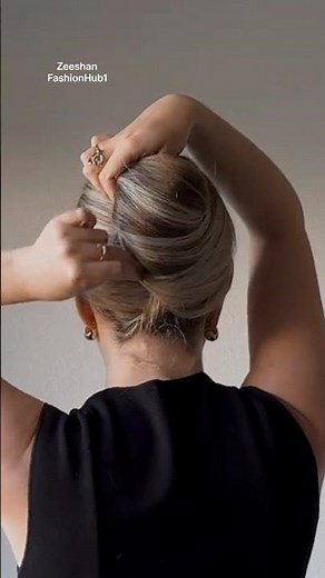 Easy Hair Bun Tutorial | Simple & Stylish Bun Hairstyle for Girls 💫 #shorts #new #viral