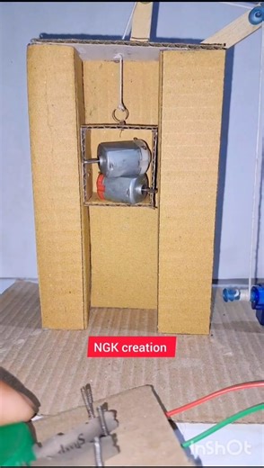 DIY Cardboard DC Motor Machine ⚡ Amazing Mini Experiment #shorts