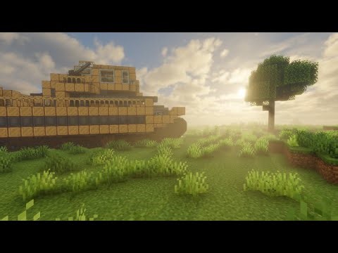 Massive STEAMPUNK TANK in Minecraft using the Create Clockwork mod.