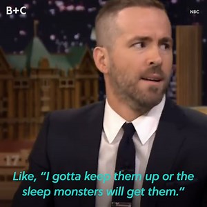 5.1M views · 91K reactions | Ryan Reynolds ALWAYS makes us LOL.  HBD, Ryan! See more of his funny moment here: https://go.brit.co/2NZFtIJ | Brit + Co | Facebook