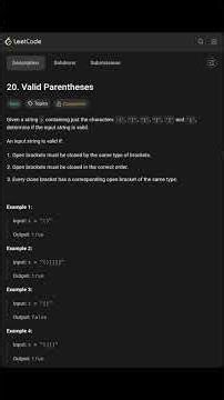 Day-18/100 LeetCode 20 | Valid Parentheses Explained | Stack Approach
