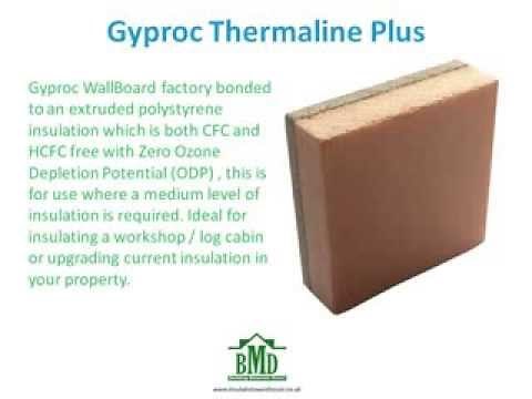 Gyproc Thermaline Plus Insulated plasterboard