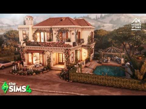 THE SIMS 4 | Cozy Small Tuscan Villa 🌿 | ASMR Speed Build