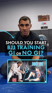 Should you start BJJ training Gi or No Gi? #jiujitsu #jiujitsutips #martialarts #combatsports #bjj | Matt Arroyo Jiu Jitsu