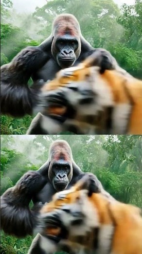 Tiger vs Gorilla – The Most Brutal Jungle Battle Ever!