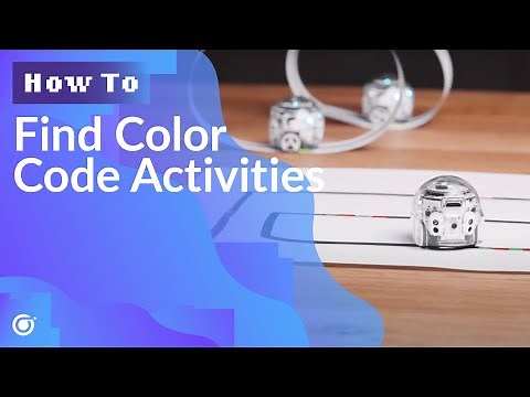 How To: Find Color Code Activities | Ozobot Guide