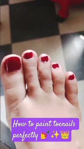 How to paint your toenails perfectly 💅✨#youtubeshorts #nailart #skincare #footcareroutine