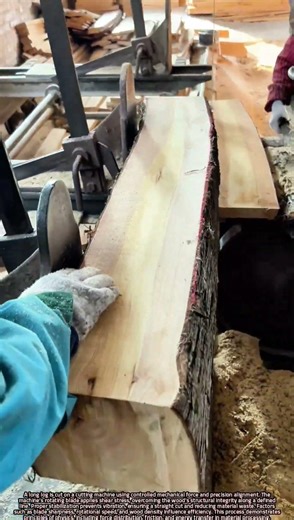 Scientific Principles Behind Cutting Long Logs with Machines