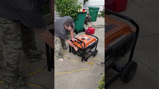 GENERAC GP 6500 PORTABLE GENERATOR start generator