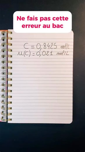 Raffin Florence | prof agrégée physique chimie on Instagram: "Ne perds pas des points bêtement en TP ou au Bac : L’INCERTITUDE TYPE. 📏🧪 Marre d’hésiter sur l’arrondi de ton u(x) ? Voici la règle d’or pour ne plus jamais te tromper. 💡 La Règle des 2 Étapes : 1. L’ARRONDI PAR EXCÈS : L’incertitude u(x), c’est ta marge d’erreur. Par sécurité, on ne la réduit jamais ! On l’arrondit donc toujours à UN SEUL chiffre significatif, par excès. * Exemple : Si ta calculatrice affiche 0,0423, on retient 0