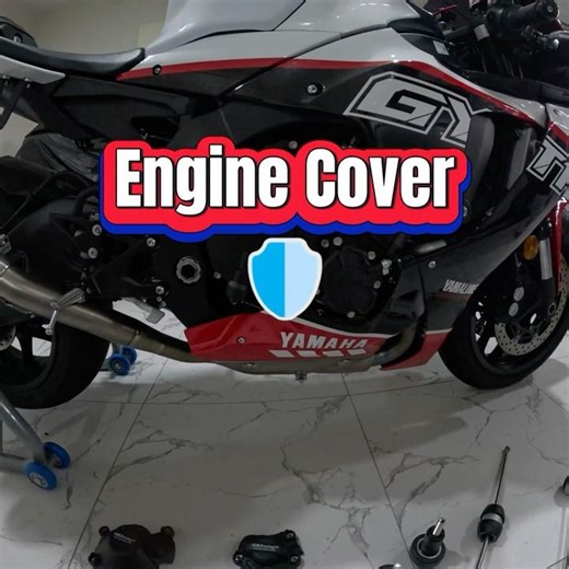 Engine Cover Installed in 1 MIN?! 😮😮 | Yamaha R1 #shorts #motorcycle #r1 #superbike #yamaha