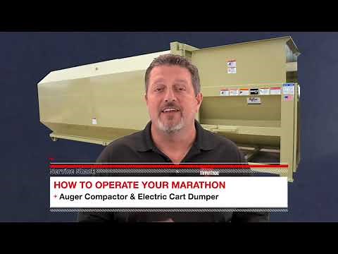 Marathon Service Shack Ep.4 - How To Operate An Auger Compactor & Electric Cart Dumper