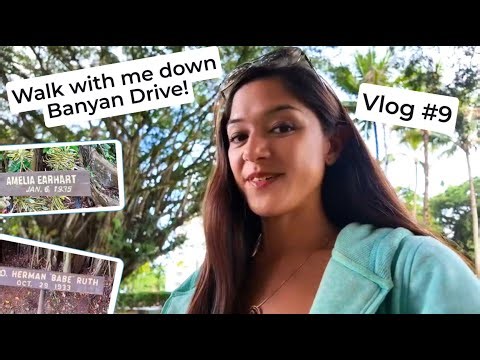 Walk with me down Banyan Drive! 🌳 | Hilo Hawaii | Vlog #9