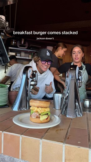 New Breakfast Burger at Moustache Wine Bar