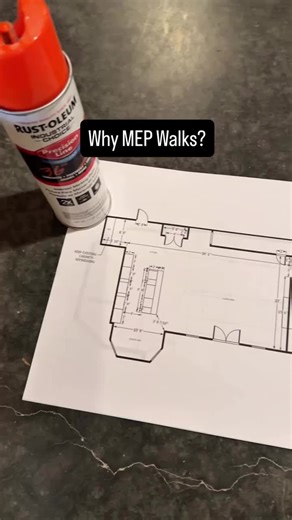 MEP = Mechanical, Electrical, Plumbing... the stuff that gets hidden behind the walls. An MEP walkthrough is your time to confirm: - outlet switch locations - plumbing placement (sinks, showers, laundry) - HVAC vents/returns thermostat location - lighting layout ceiling fans - anything you want adjusted BEFORE drywall We walk it together, confirm the plan, and make adjustments before drywall. That’s how projects stay clean and predictable. Quick question: If you could do your own MEP walk in you