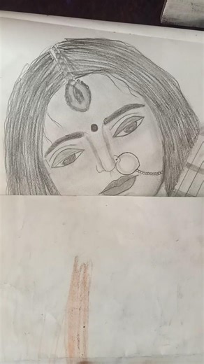 Final part sarswati drawing # aryan art station# short