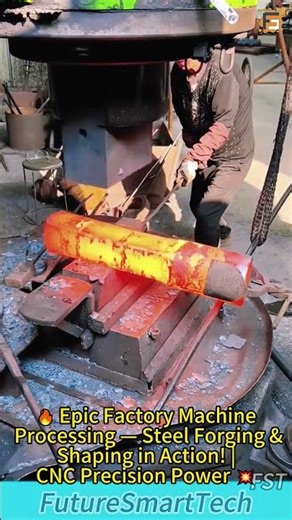 🔥 Epic Factory Machine Processing — Steel Forging & Shaping in Action! | CNC Precision Power 💥