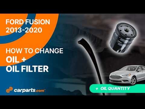 How to Change the Oil and the Oil Filter 2013 - 2020 1.5 Ford Fusion 🛢