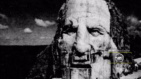 The 600-foot mountain carving still under construction