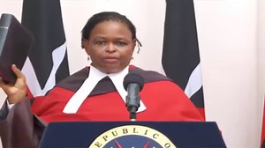 3.2K views · 116 reactions | Breaking News! History! Martha Koome sworn in as Kenya's first female Chief Justice!! | Kenya Digital News | Facebook