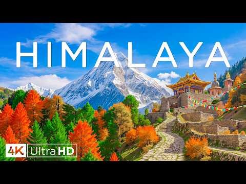 Himalayas 4K - Everest Peaks, Glacial Valleys and Sacred Mountain Landscapes in Asia