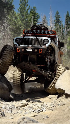 Our Stretched 2 door JL is CRAZY🔥 #jeep #moab #offroading
