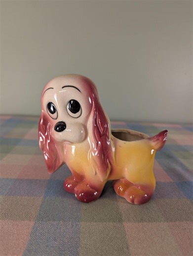 Vintage Hull Pottery Sad Eyed Cocker Spaniel Puppy Dog Planter - Etsy