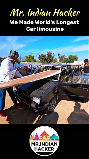 MR. INDIAN HACKER on Instagram: "We Made World's Longest Car Limousine Part 22 . . #mrindianhacker #experiment #exclussive #titaniumarmy #rajasthan #dlrajsinghrawat #ajmer#dhamaka#newWord#reel #viral#trending"