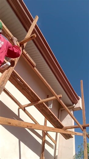 white ceilling cladding installation