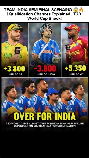 TEAM INDIA SEMIFINAL SCENARIO 😱🔥 | Qualification Chances Explained | T20 World Cup Shock!