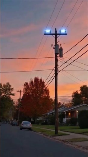 Power Line Explosion Shocks Neighborhood | Epic Lightning Strike ⚡🔥 #LightningStrike #sora2 #shorts