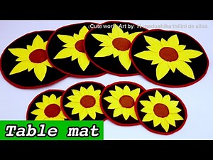 DIY Table mat design | How to make table mat | how to sew table mat | table glitz| #Tablemat