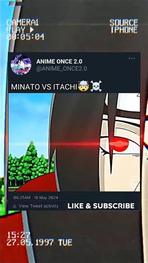 Minato vs Itachi ☠️ #anime #edit #viral