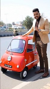 Delhi Ki Sadkon Par First Time Peel P50 World Ki Sabse Chhoti Car😱 #MiniCar #DelhiRoads #ViralShorts