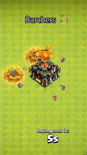 Barchers close with Th17||😱 #clashofclans #coc #challenge