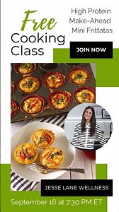 Free Cooking Class! Make-Ahead Mini Frittatas #cookingclass #makeaheadmeals