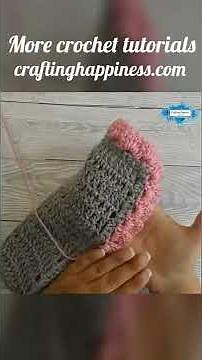 How To Crochet The Rolling Fans Border | Crafting Happiness #shorts